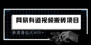 最新有道词典视频搬运项目，新蓝海日入800+