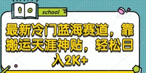 最新冷门蓝海赛道，靠搬运天涯神贴，轻松日入2K+