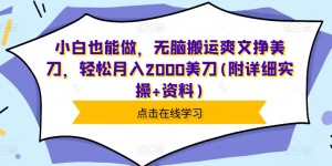 小白也能做，无脑搬运爽文挣美刀，轻松月入2000美刀(附详细实操+资料)