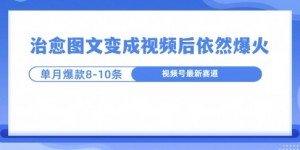 爆火的治愈图文，作成视频后依然爆火，一个月就能出八个爆款视频