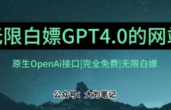 发现一个白嫖OpenAi官方GPT4.0的方法！跟20美金自己买的Plus账号功能完全一样！