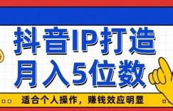 外面收费599抖音蓝海项目，0基础小白可操作，暴力引流涨粉项目，多号复制，月入300-500