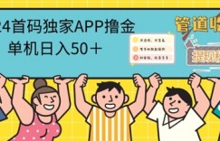 2024首码零撸聚合APP，单机日入50+，提现秒审核秒到账