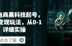 快手电商黑科技起号，快速变现玩法，从0-1详细实操