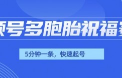 视频号最近爆火赛道，五胞胎送福，圈粉中老年，快速涨粉起号带货